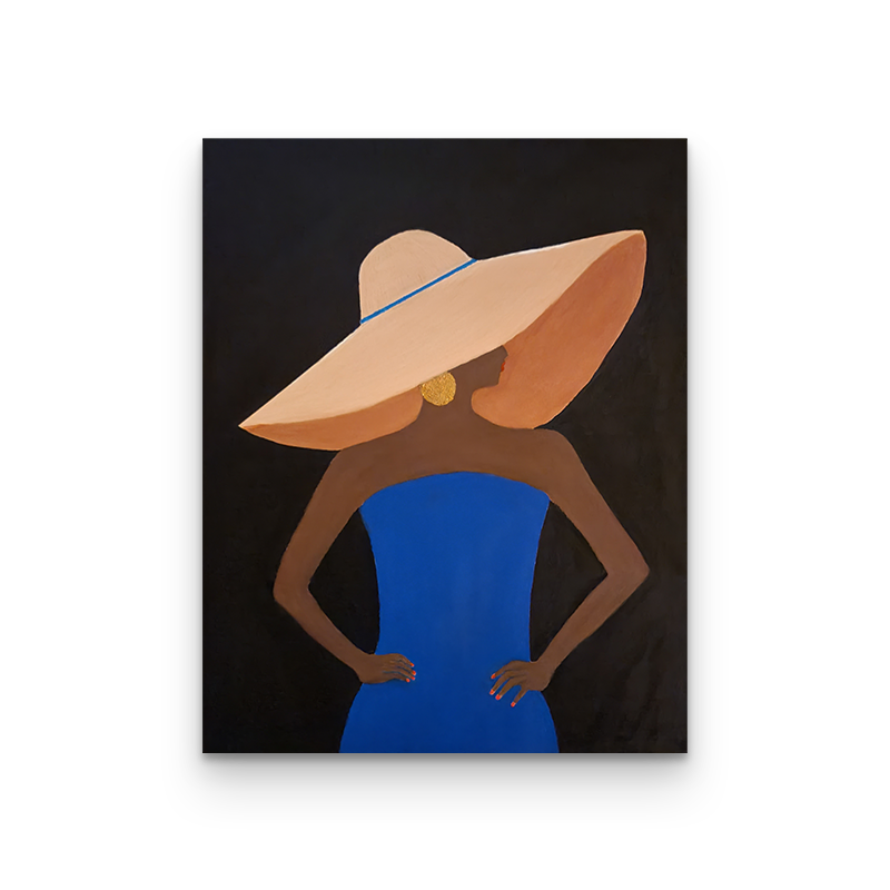 Lady in the Blue Dress